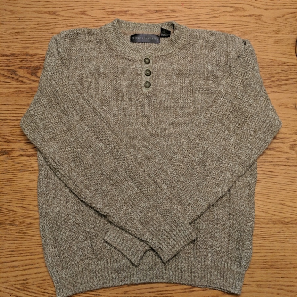 Oscar De La Renta men's knit sweater Small